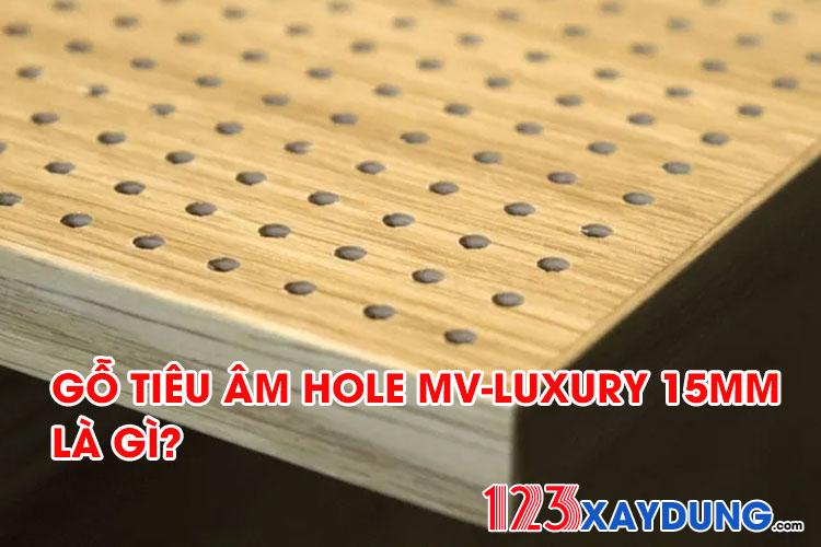 Gỗ tiêu âm Hole MV-Luxury 15mm là gì?